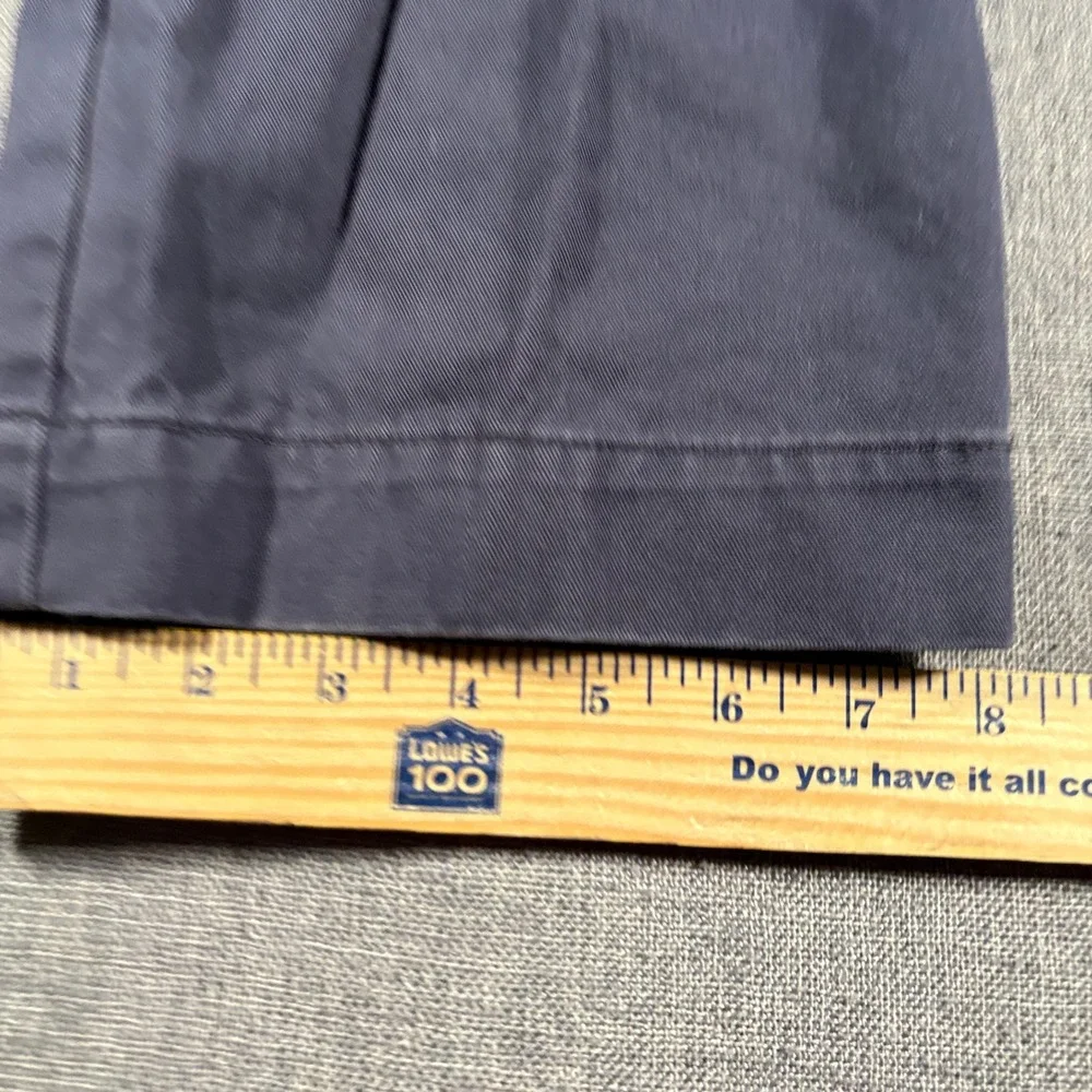 Vintage Polo Ralph Lauren Classic Chino‎ Mens 36x32 Blue Flat Front Cotton Pants